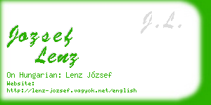 jozsef lenz business card